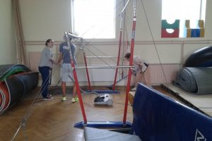 Priprava gimnastične telovadnice