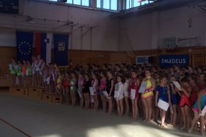 Druga prvenstvene tekma skupinskih sestav v ritmični gimnastiki 2016 Vrhnika