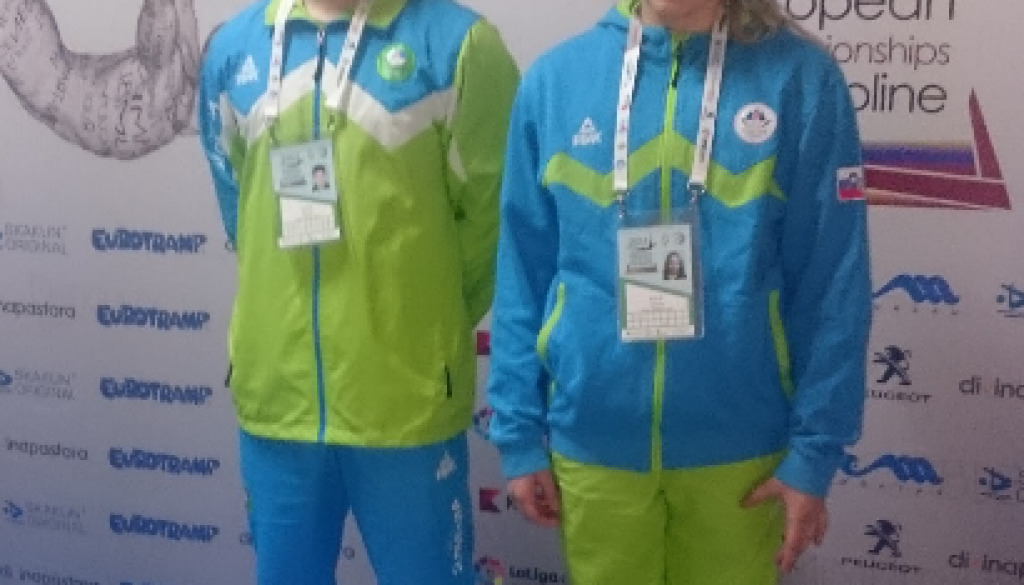 Mladinka Asja Bencec in mladinec Jaka Zorec